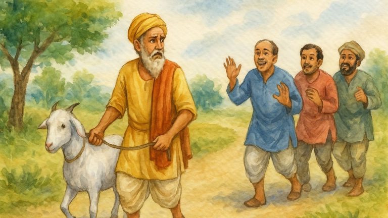 panchtantra ki kahani - brahmin and thugs
