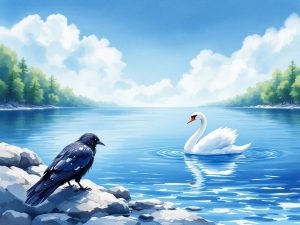 Read more about the article कौए और हंस की कहानी  (Crow and Swan Story Panchtantra)