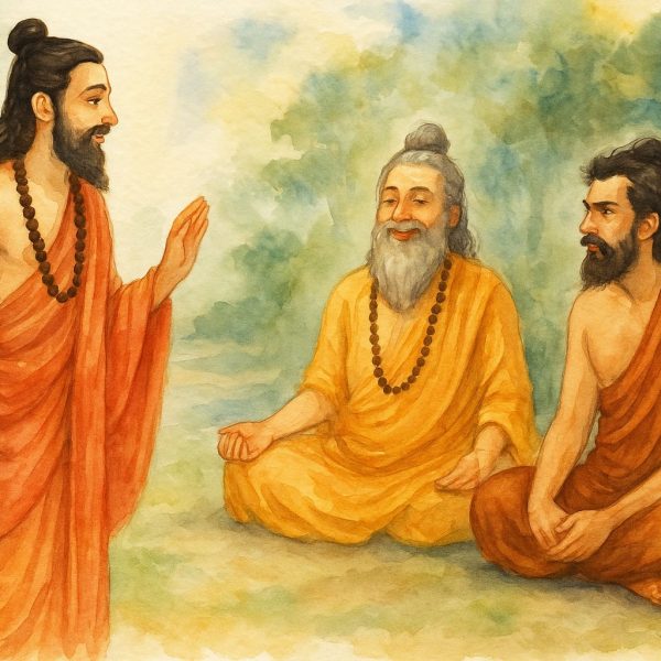 दो तपस्वी और नारद मुनि – कृतज्ञता और धैर्य की प्रेरक कहानी (Narada and Devotees Gratitude Story)